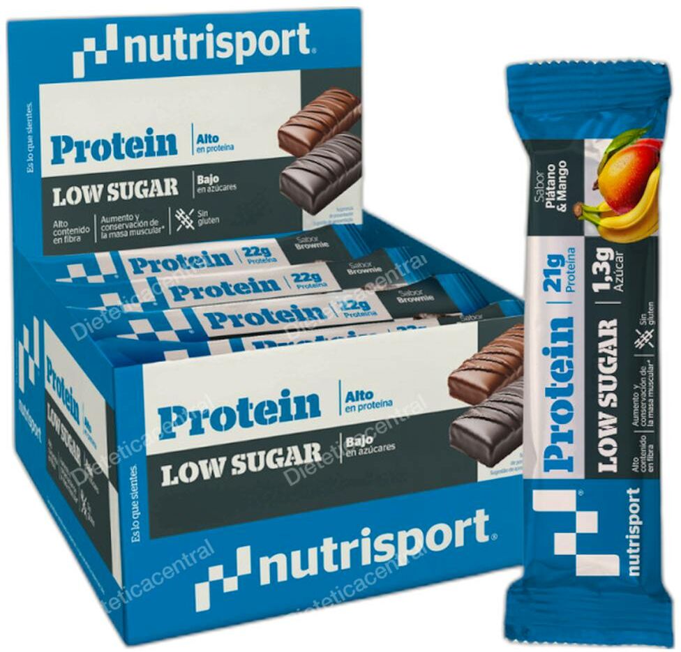 Nutrisport low carbs high protein banana-mango 16barritas