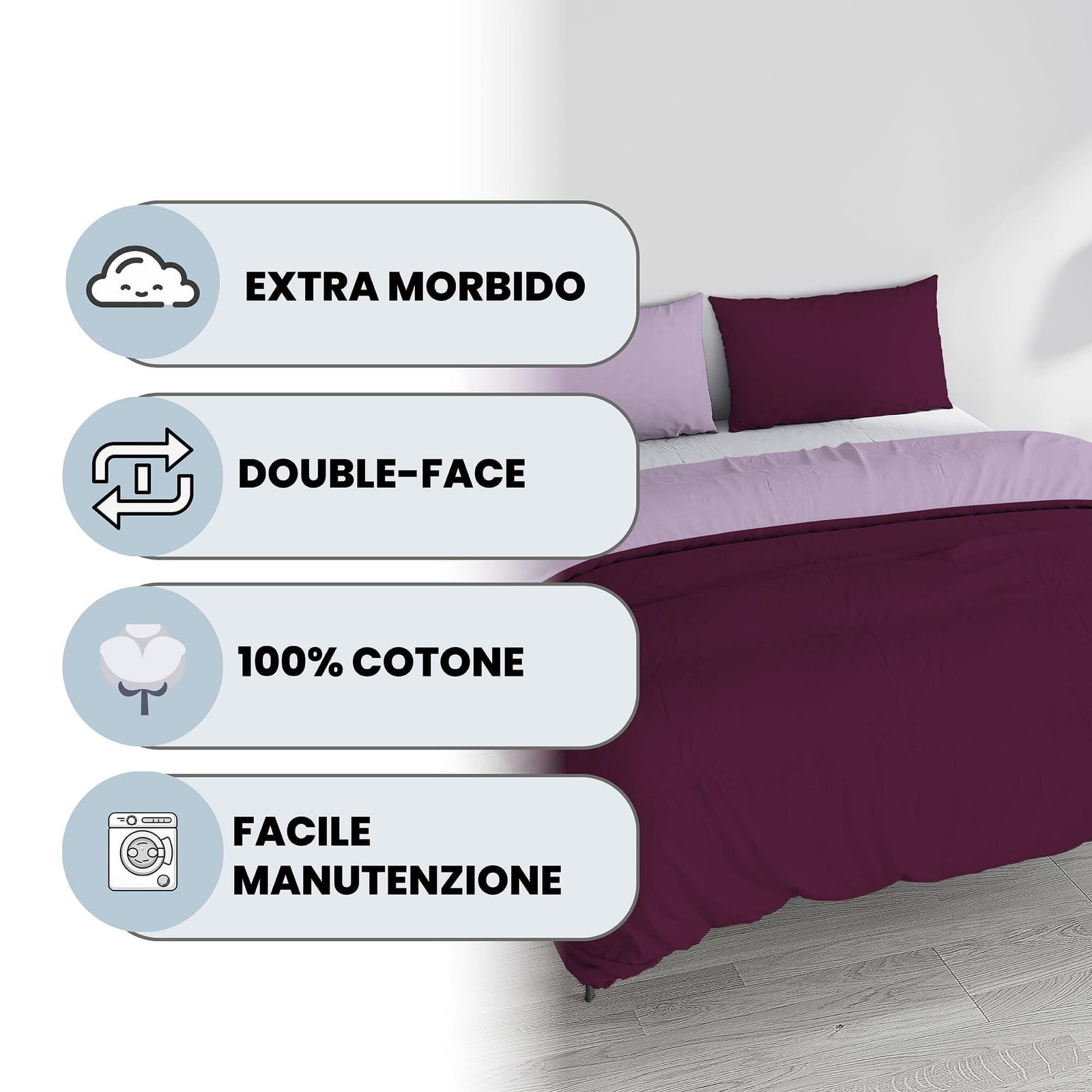 Custom katoenen duvet cover set voor volwassenen