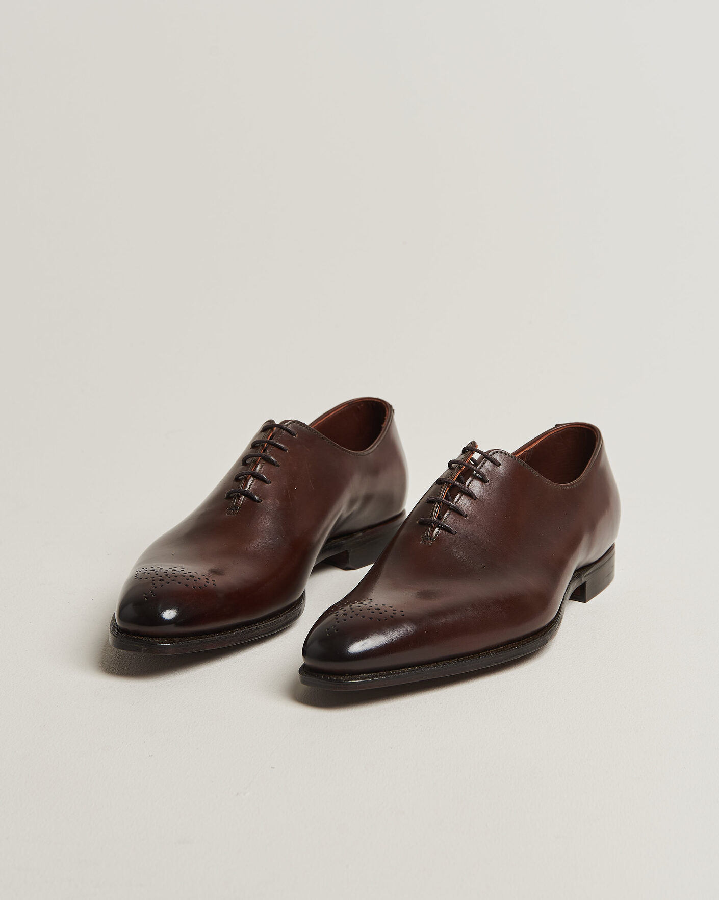 Crockett & Jones Weymouth 2 Handgrade Wholecut Dk Brown Antique Calf men EU43 Brun