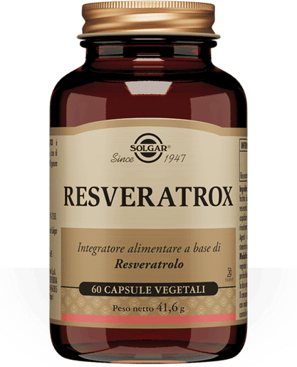 Solgar Resveratrox Integratore Antiossidante 60 Capsule Vegetali