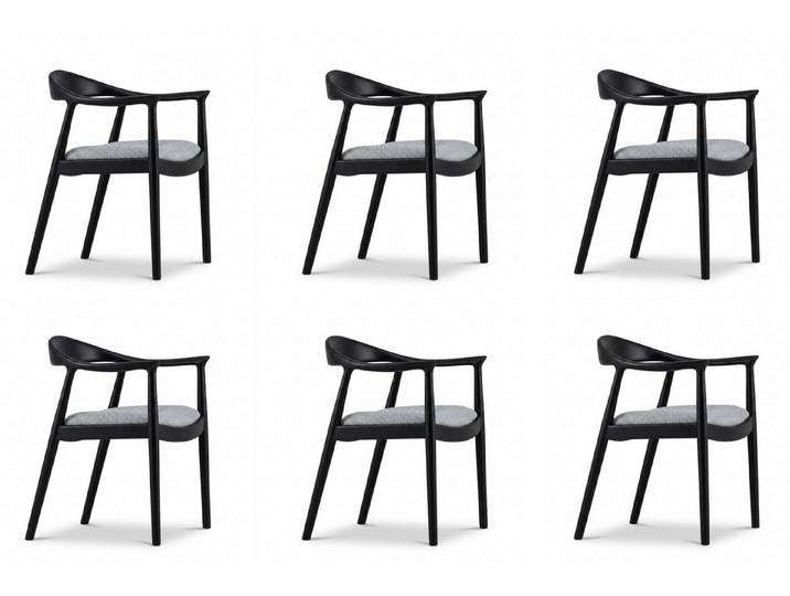 JVmoebel Esszimmerstuhl Esszimmerstühle Set Modern Schwarz Sitzgruppe Edel Exklusiv 6tlg, Made in Europa