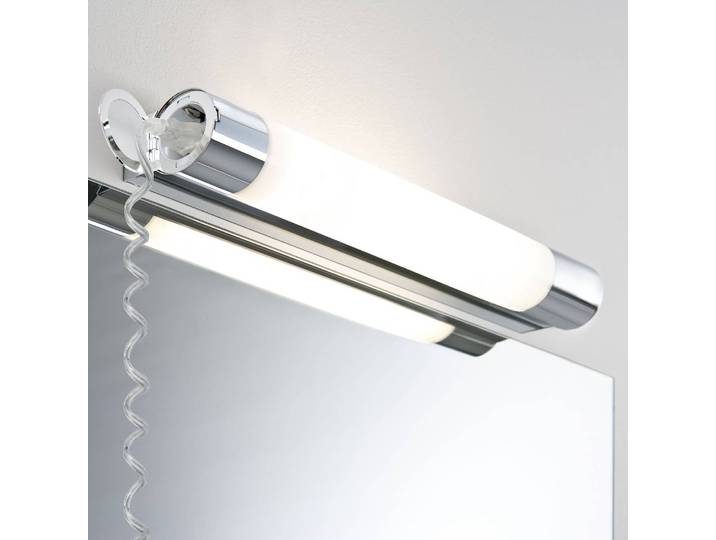LED-Badleuchte 44cm Schwarz/Chrom/Weiß Acrylglas Aluminium LED LED-Platine