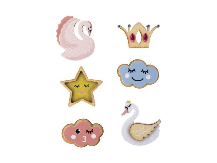 Rayher 3D-Sticker Traumland 3-4 cm 6 Stück