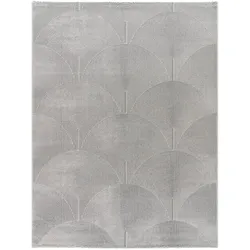 TT Home, Teppich, Wohnzimmer Teppich Esszimmer Kurzflor Boho Design Skandinavisch Unifarben Bogen (220 x 160 cm)