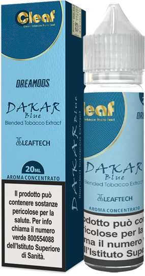 Dreamods Dakar Blue Cleaf Liquido Shot 20ml Tabacco Burley Virginia
