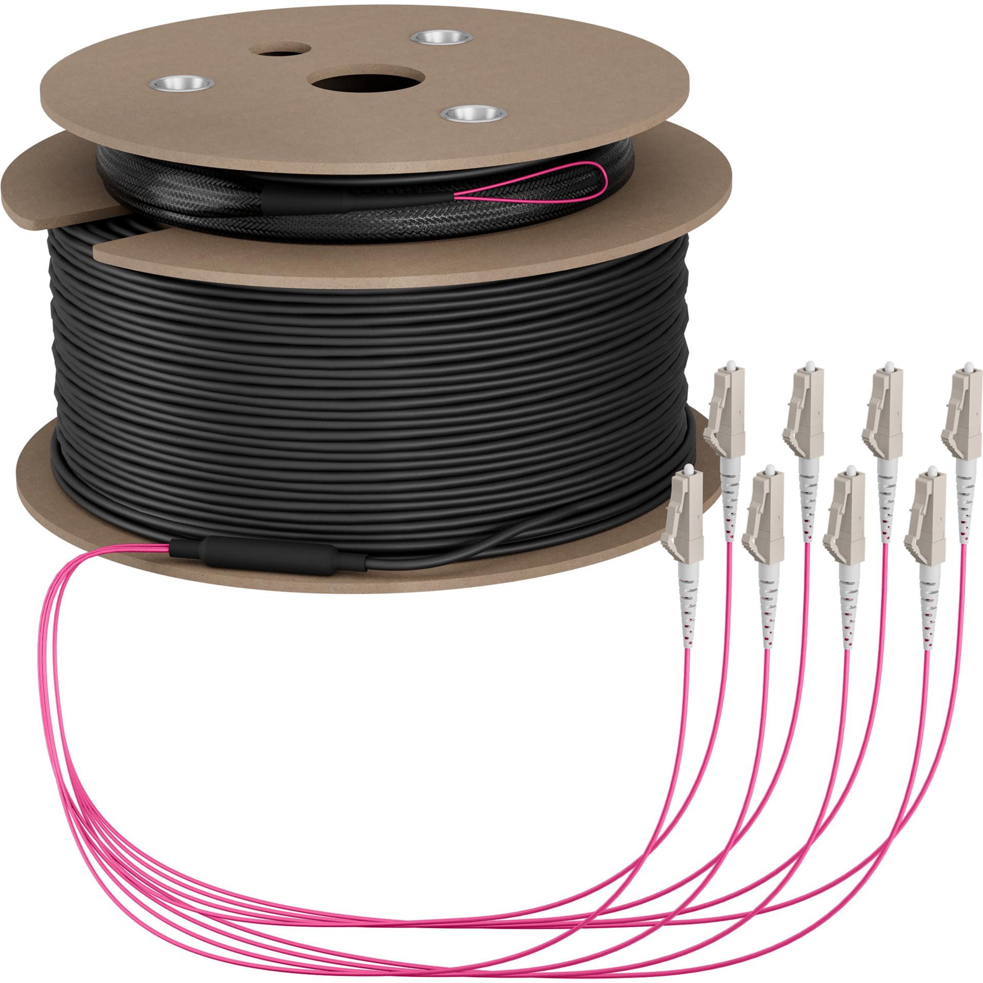 EFB Elektronik O8322S180OM4, 180 m, U-DQ(ZN) BH, OM4, 8x LC, 8x LC