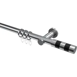 GARDINENSTANGE Platon Mavell 100 cm, 1-läufig, 20 mm Ø Chrom