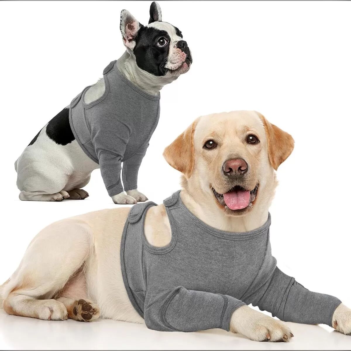 INF Hunde-Vorderbeinschoner - Atmungsaktiv & Elastisch, Post-OP Anti-Leck-Schutz M
