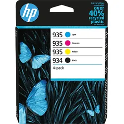 HP 934 Tintenpatronen Schwarz, Cyan, Magenta, Gelb