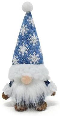 Uplift Picks Blue Christmas Gnome Ornaments Dwarf Doll Holiday Decorations snow