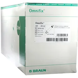 B. Braun Omnifix Spritze Luer Lock Solo 20 ml 100X20 ml