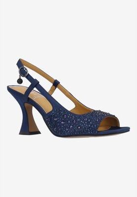Women's Loredana Slingback Sandal by J. Renee in Navy (Size 10 M)