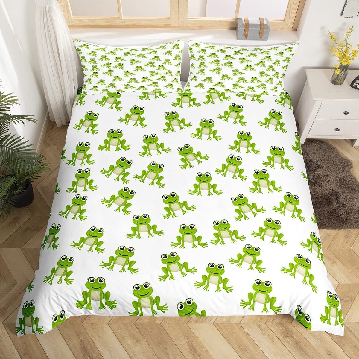 Solidchoice Beddengoedset voor kinderen met kikkerprint