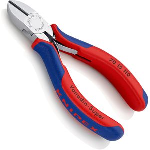 Knipex Seitenschneider 70 15 110, 110 mm, verchromt, Mehrkomponentengriffe, mit Öffnungsfeder
