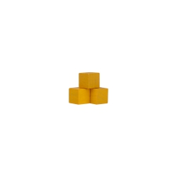 Halmakegel.com Würfel - Quader - kantig - 10mm - gelb 255460