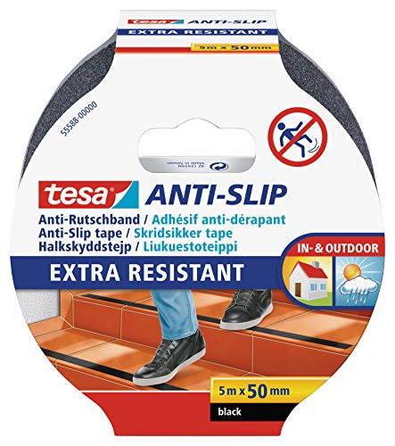 tesa Antisliptape voor Trappen Zwart 5 m x 50 mm