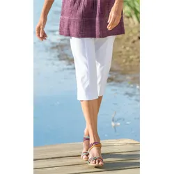 Viskose-Mix Hose in weiß in Größe 44 von DW-Shop, Weiß, 44