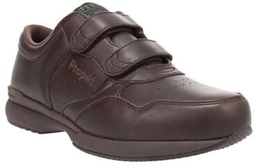 Propet Lifewalker Strap Walking Shoe - Mens 7 Brown Walking E