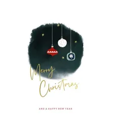 Geschäftliche Weinetiketten zu Weihnachten im Design "Tannenbaumschmuck" individuell gestalten