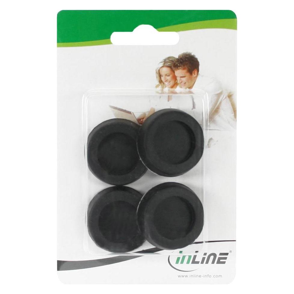 InLine Gummi-Füsse für PC Gehäuse (59909B)
