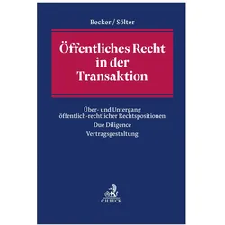 Öffentliches Recht in der Transaktion, Fachbücher von Jens Ambrock, Florian Becker, Nicolas Sölter
