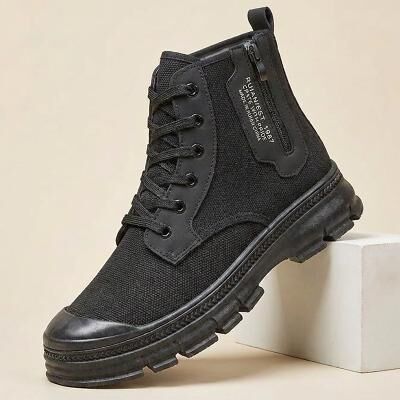 LightInthebox Men's Vintage Hiking Boots, Classic Lace Up Outdoor Ankle Boots with Rugged Adventure Style, Comfortable Shoes for Travel, Hiking, Camping and Work