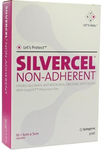 Silvercel Non Adherent Kompressen 5x5cm 10stk