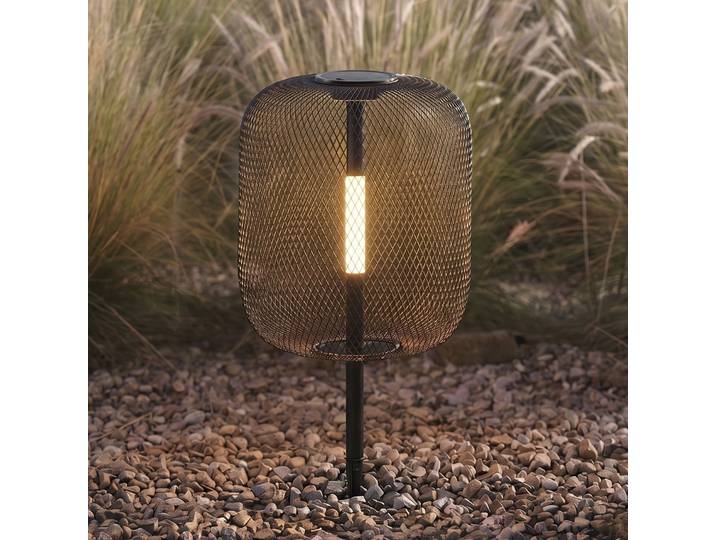 Lampe LED solaire à piquet Faylen, noire, IP65 - Lucande - Design - Métal - À ampoule unique