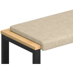 vidaXL Bankkissen Stoff Creme Tiefe 35 cm