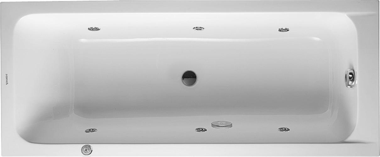 Duravit Whirlwanne D-Code 170x70cm, EB-Version, 1 RS, we., J Proj.