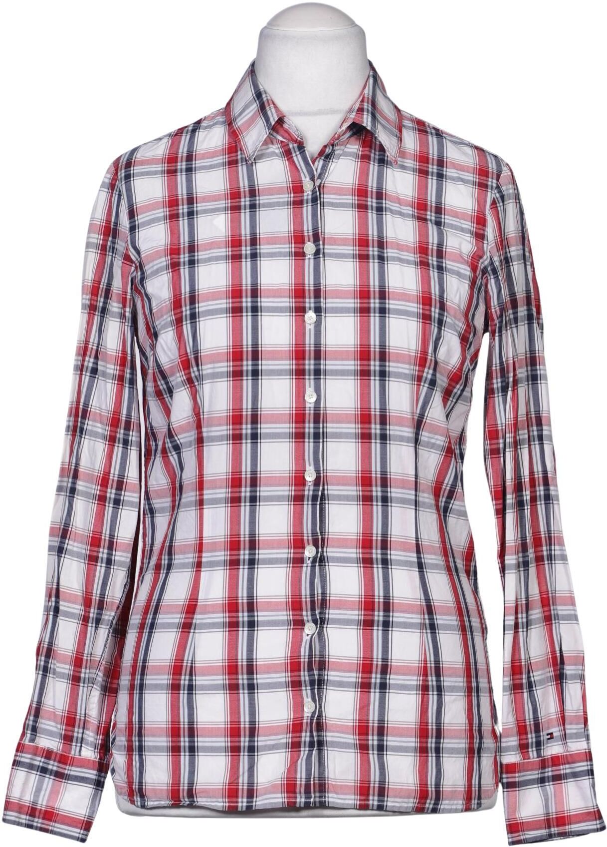 Tommy Hilfiger Damen Bluse, Mehrfarbig, Gr. M (US 8), Baumwolle - Second Hand
