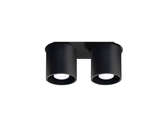 Design Deckenlampe „Orbis“ 2-flammig Schwarz Sollux Lighting