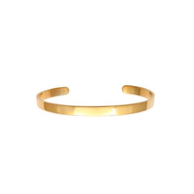 Armreif ELLI PREMIUM "Armband Armreif Offen Zeitlos Basic 925 Silber" Gr. 160, gold, Armbänder, Damen, Silber 925 (Sterlingsilber), Armreif