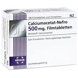 CALCIUMACETAT NEFRO 500 mg Filmtabletten 100 St