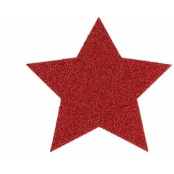 Deko-Stern - GLIMMER - Rot - 16,5 cm