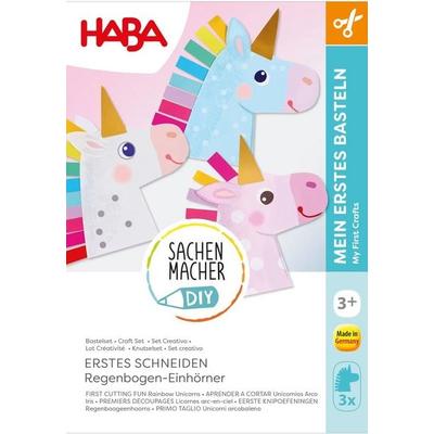 HABA 2013217 - SachenMacher DIY: Erstes Schneiden Regenbogen-Einhörner, Erstes Basteln