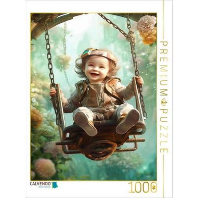CALVENDO Puzzle Schaukelspaß | 1000 Teile Lege-Größe 64x48cm Foto-Puzzle für glückliche Stunden