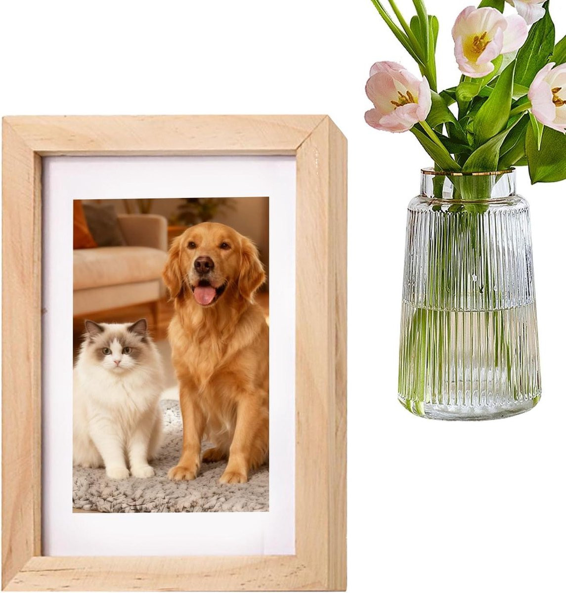 Decoratieve fotolijst met een discreet verborgen opbergvak voor veilige opslag