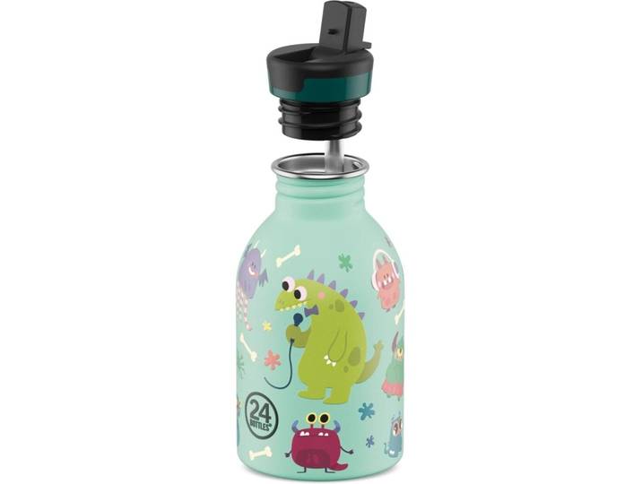 Trinkflasche 24 Bottles H 13.7 m Spooky Friends Edelstahl 250 ml Spülmaschinenfest
