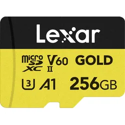 LEXAR Micro SDXC-Card Gold Series UHS-II 256GB V60
