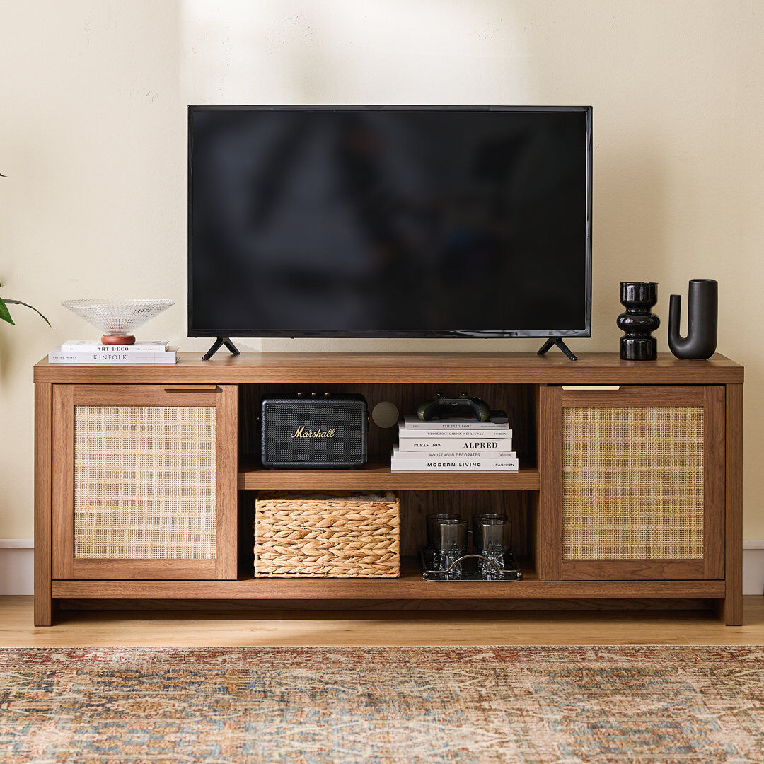 Bay Isle Home Console for TVs up to 65" Special Walnut 65"; 65