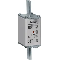 Hager NH-Sicherung NH1 gG 500V 250A K-Melder