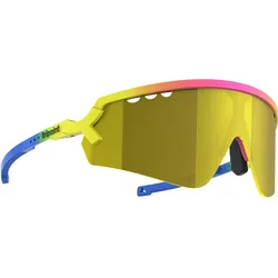 Tripoint, Unisex, Sportbrille, sonnenbrille chobe (Multi color w black logo, Multicolor, Braun, Yellow Multi), Mehrfarbig, Schwarz