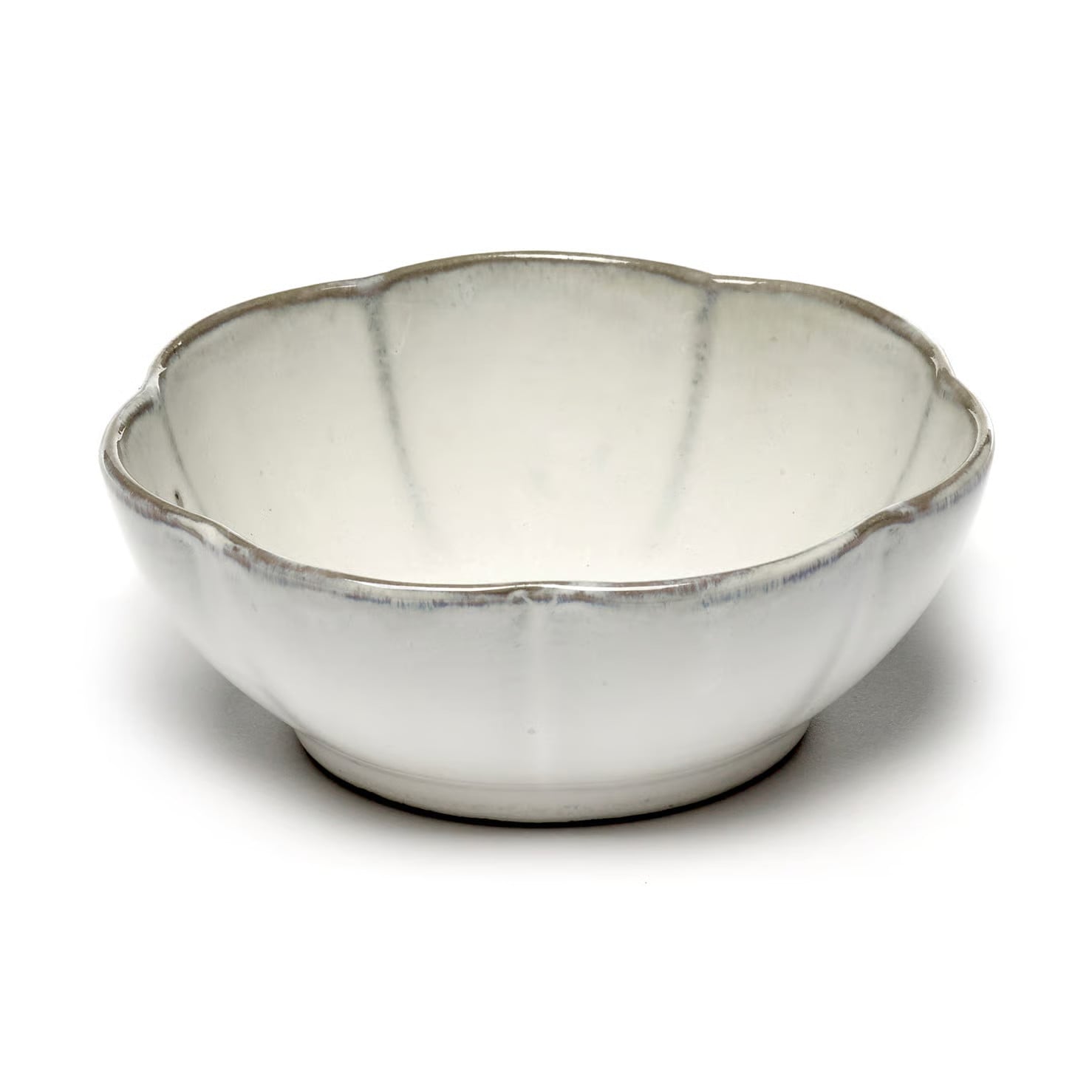 Serax Inku geribbelde kom White Ø13 cm