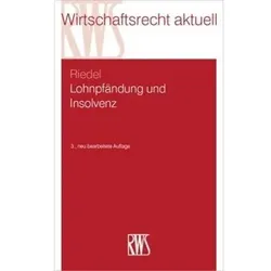 Riedel:Lohnpfändung und Insolvenz, Sachbücher von Ernst Riedel