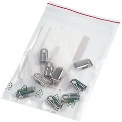 Veloflex, Laminierfolie, Hosenträgerclip