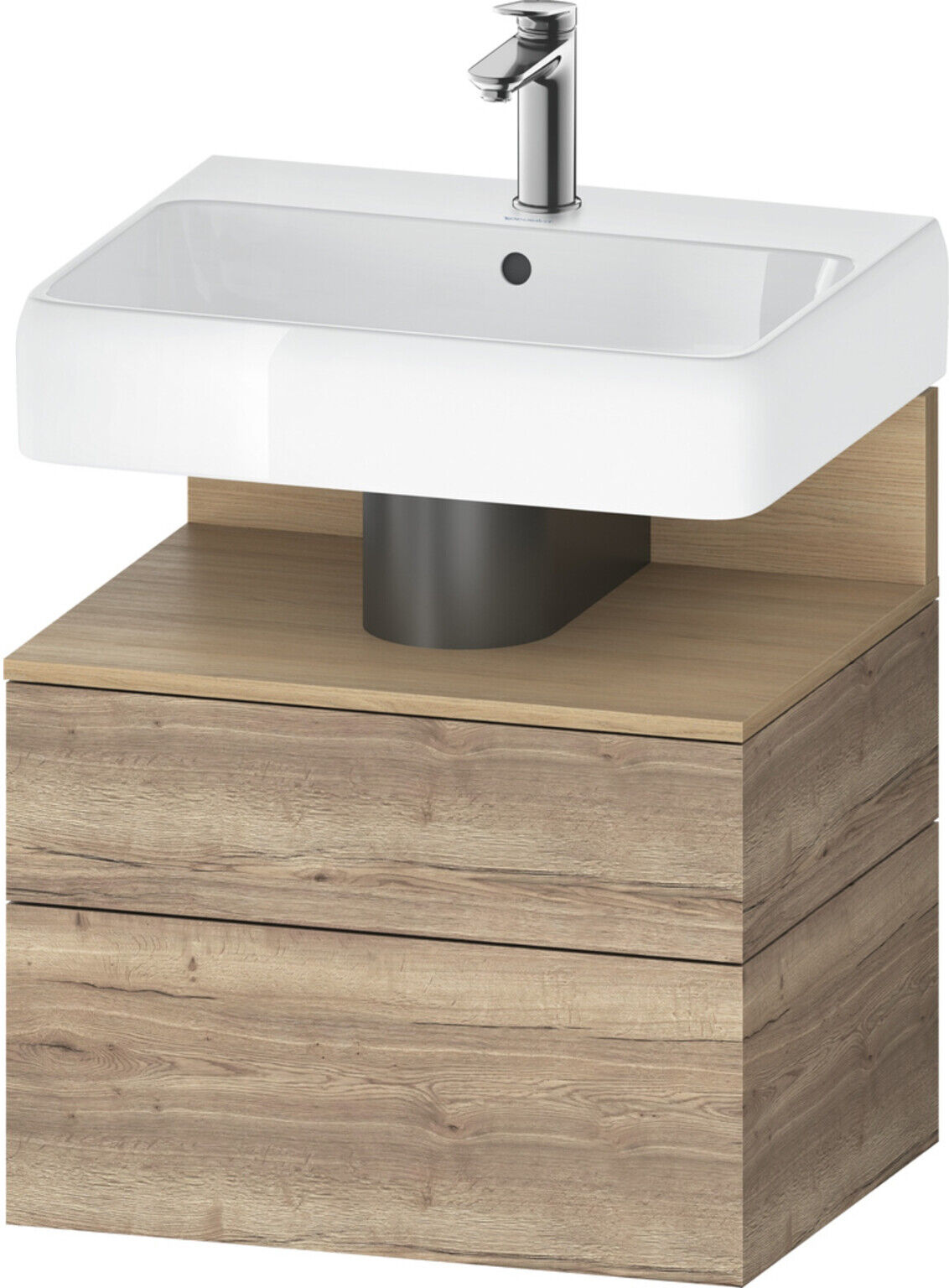 Duravit Waschtischunterschrank Qatego 59x47x59cm, E Na/E ma, 1 Kast, 1 Ausz. (QA4393030550000)