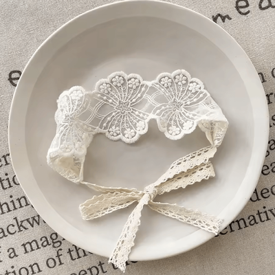 Uplift Curations Sweet Lace Floral Baby Headband Soft Elastic Princess Hair Accessory a