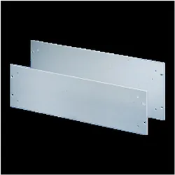 Schroff 19"-Frontplatte - 19"-FRONTPLATTE 2HE ELOX., Serverschrank Zubehör, Silber
