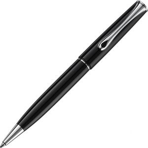 Diplomat Kugelschreiber Esteem easyFLOW, schwarz / silber, Metall, Schreibfarbe schwarz